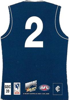 2009 Select AFL Pinnacle - Holographic Guernseys #GDC39 Jordan Russell Back